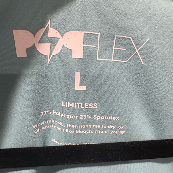 Popflex - Sweetheart Long Sleeve Crop Top - Oasis - Large - sold out online! - Picture 6 of 6